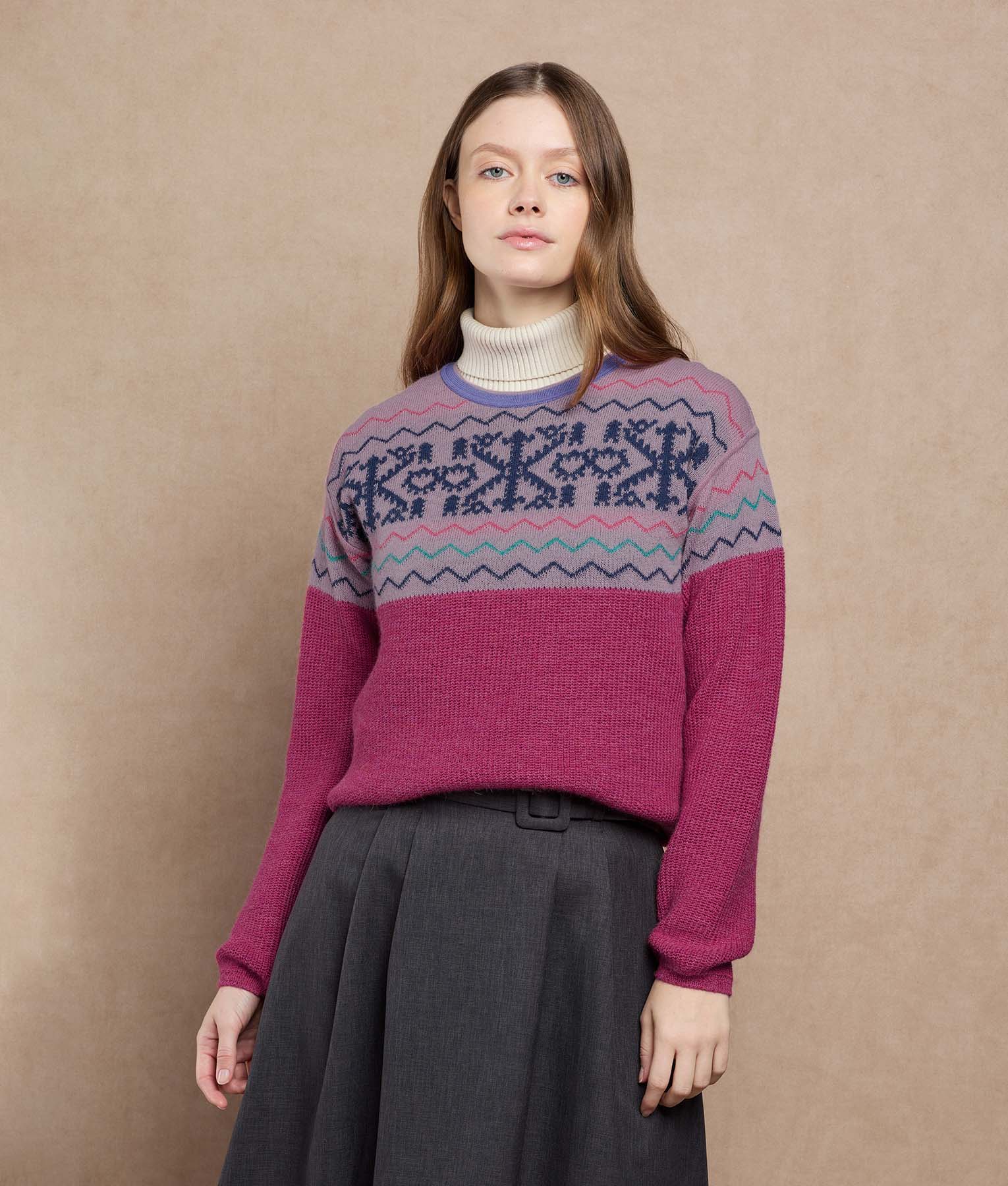 Snowy Andes Reversible Sweater