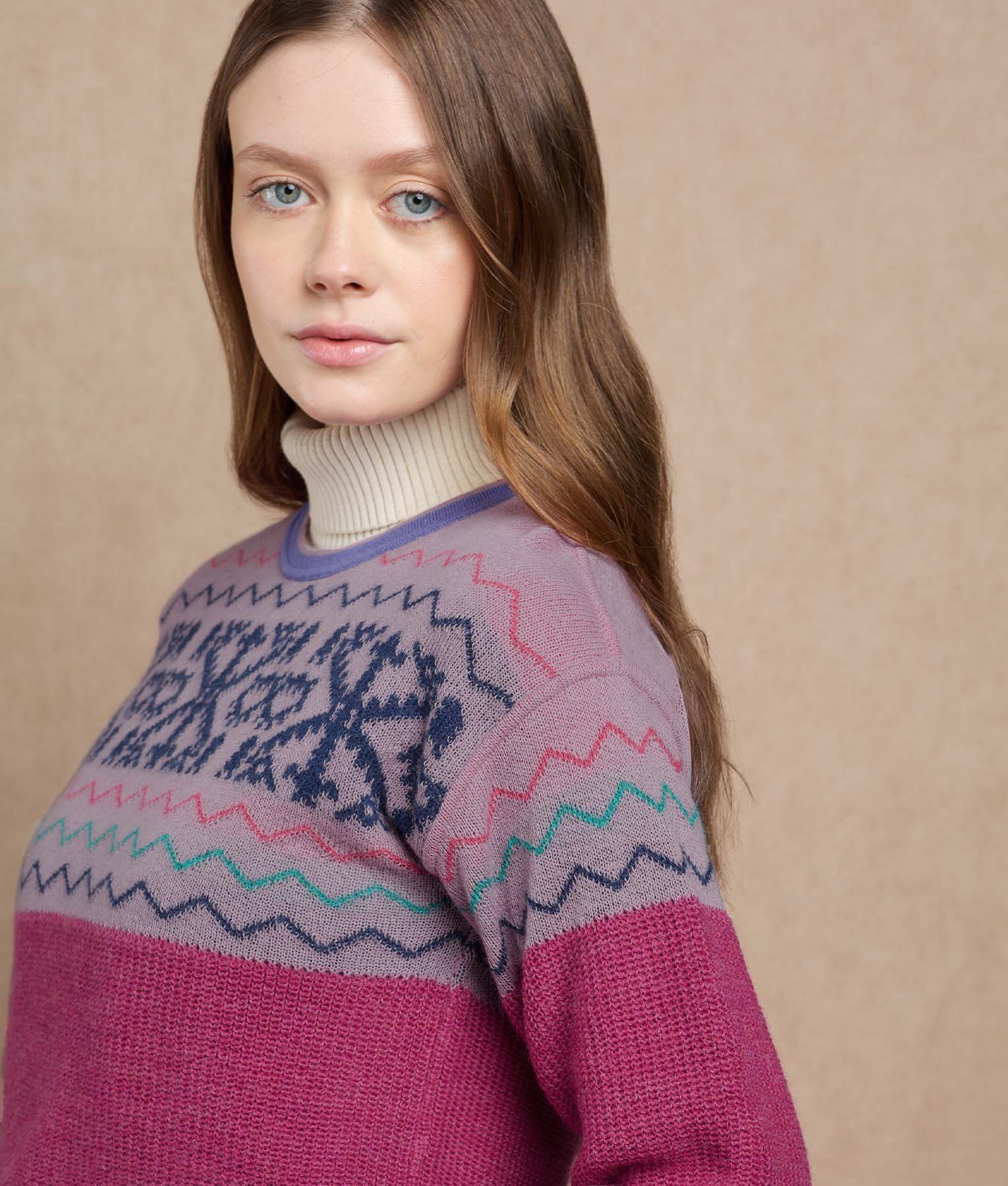 Snowy Andes Reversible Sweater