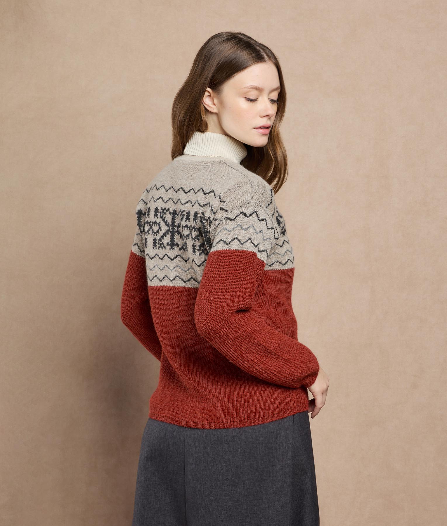 Snowy Andes Reversible Sweater