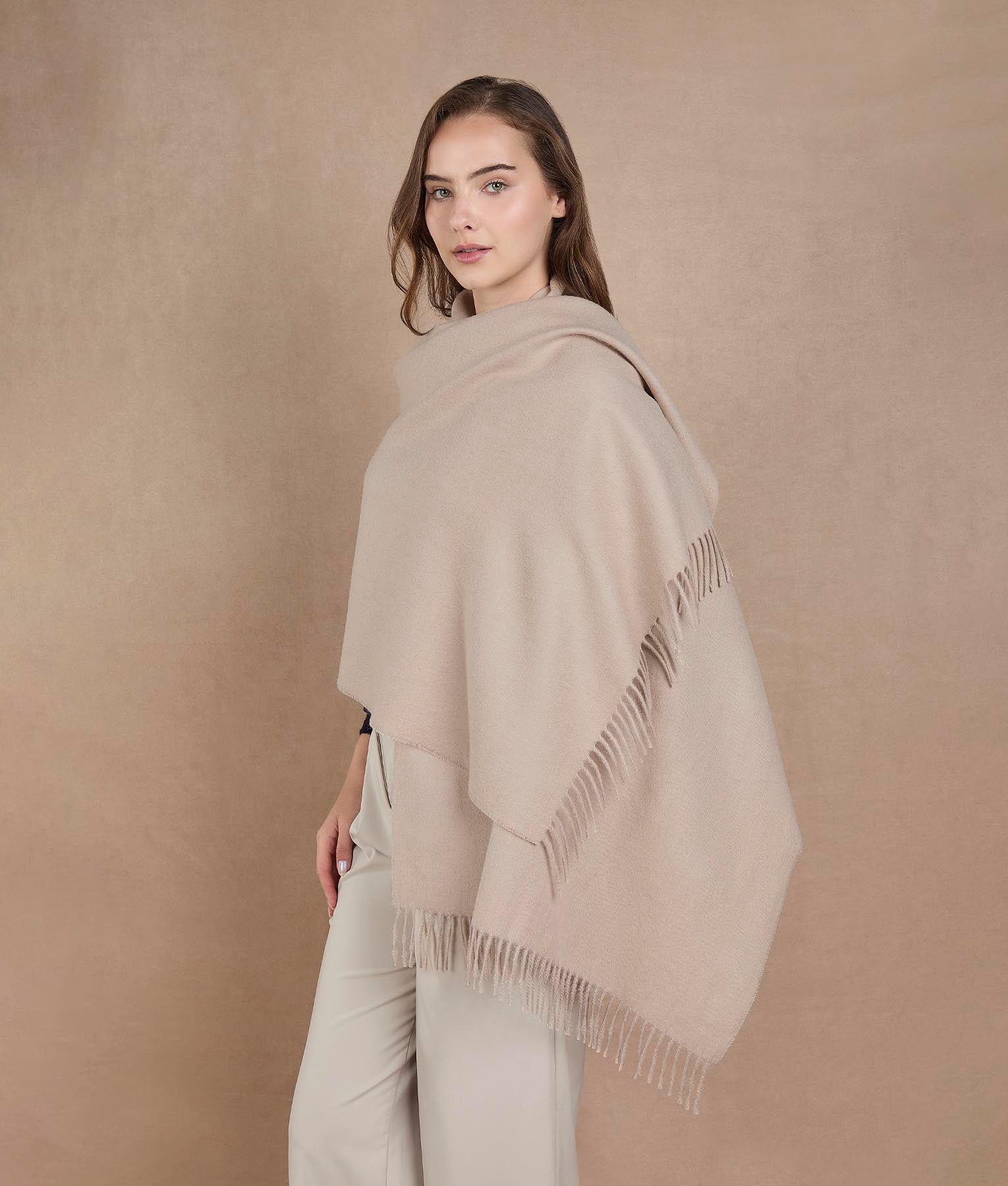 Baby Alpaca Brushed Shawl