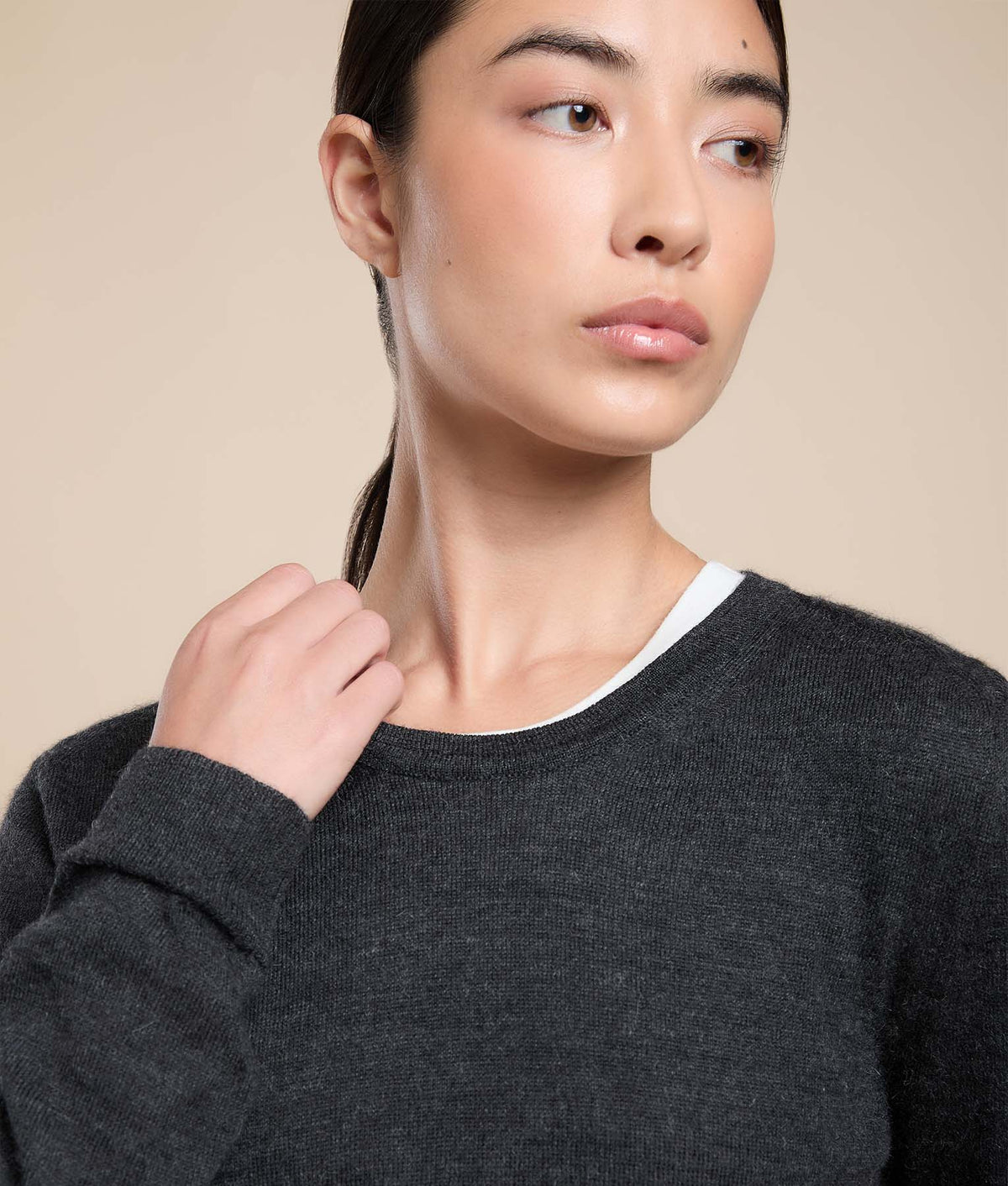 Fine Classic Jersey Knit Sweater