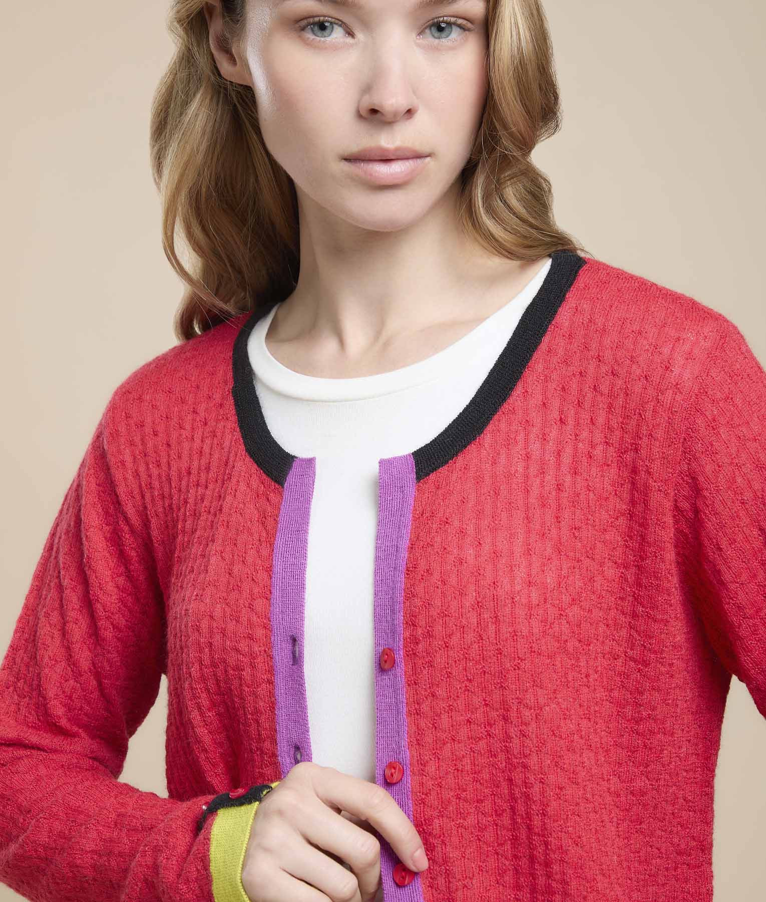 Little Buns Crew Neck Cardigan