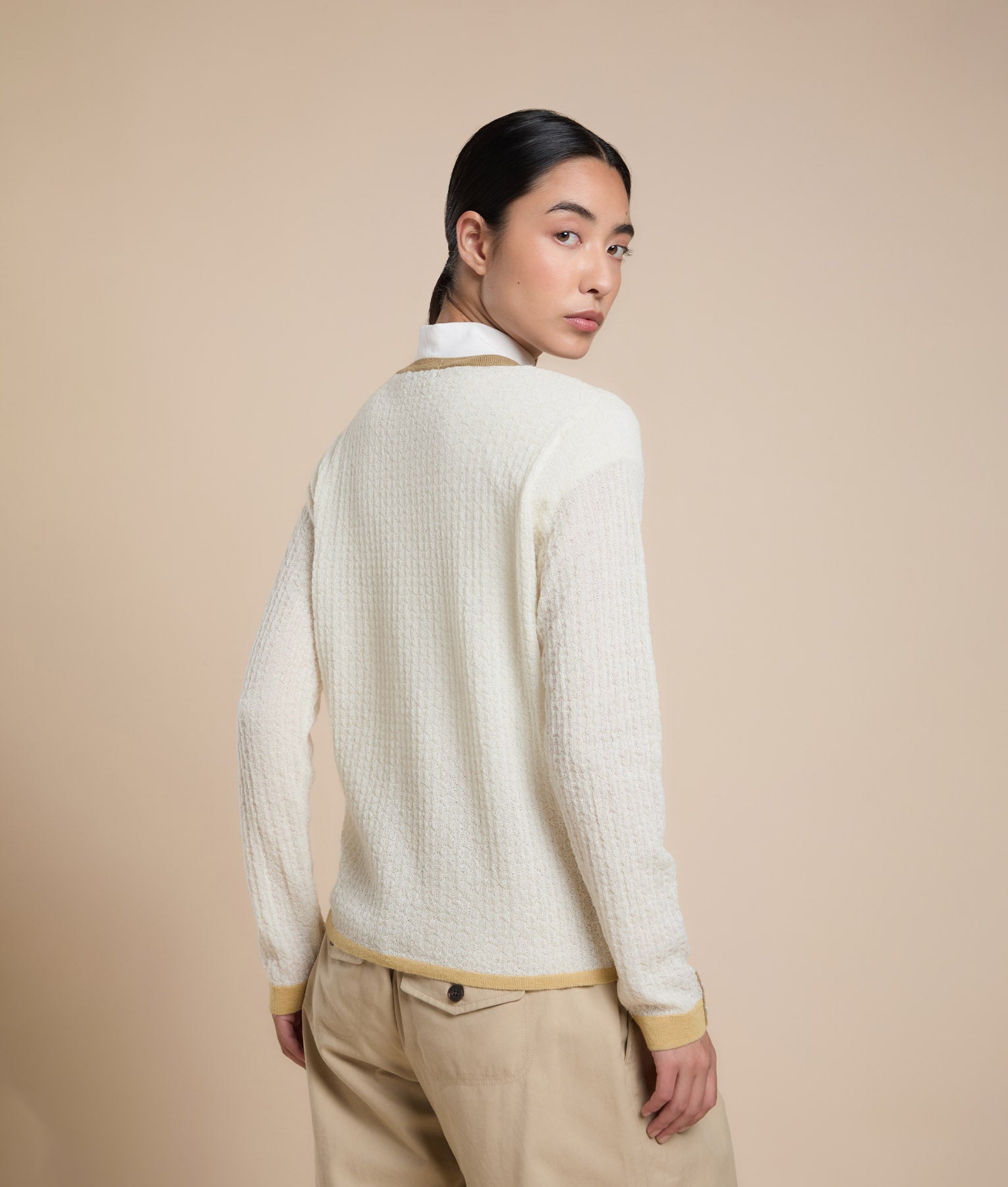 Little Buns Crew Neck Cardigan