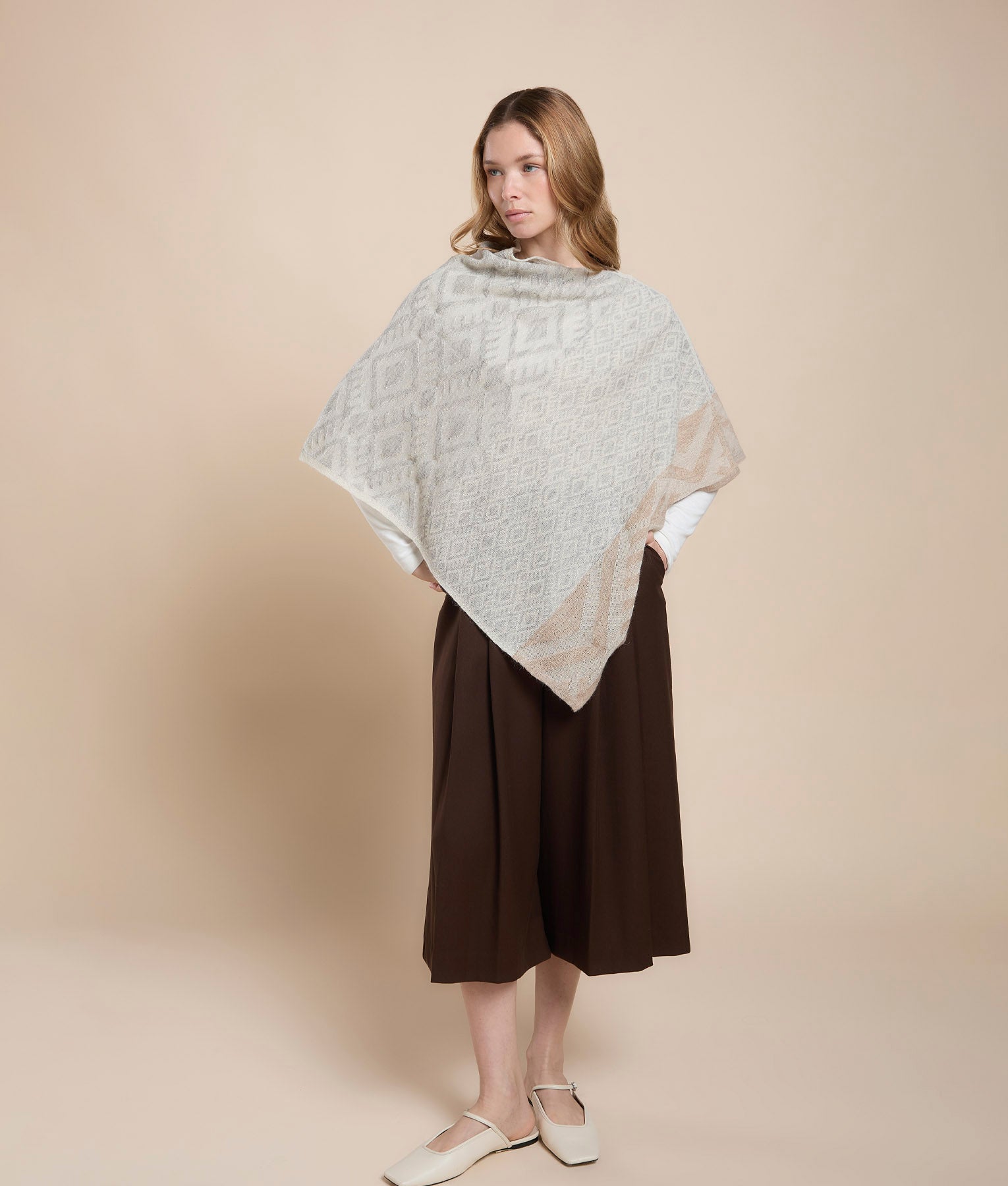 Basic Jacquard Poncho