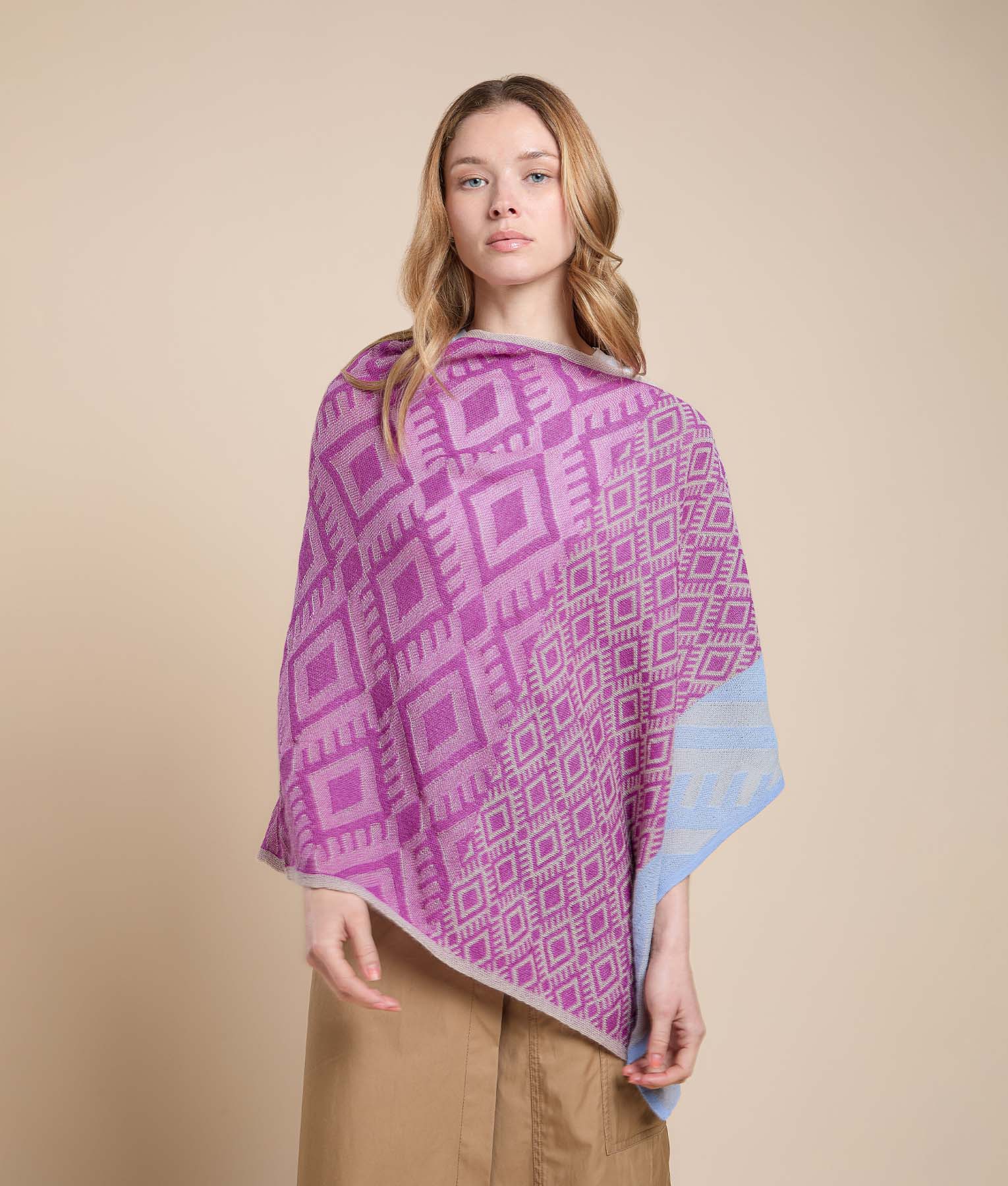 Basic Jacquard Poncho