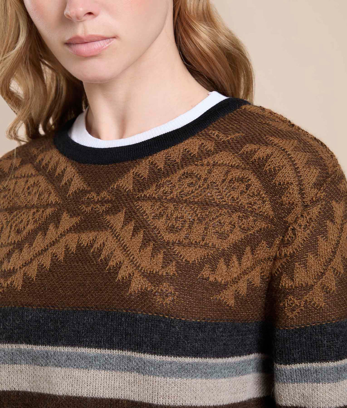 Striped Jacquard Sweater