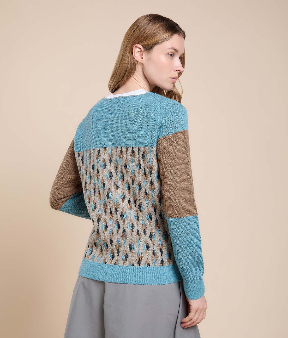 Geometric Jacquard Sweater