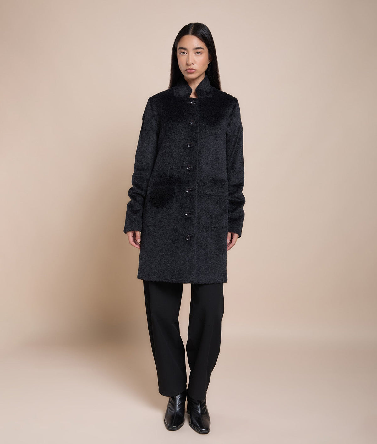 Classic Mini-Collar Coat