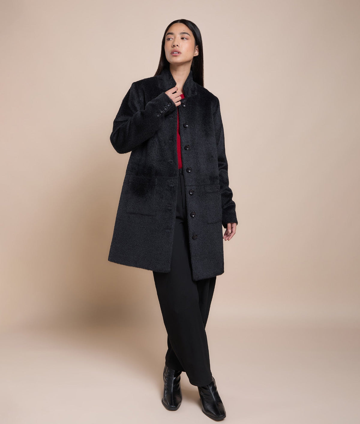 Classic Mini-Collar Coat