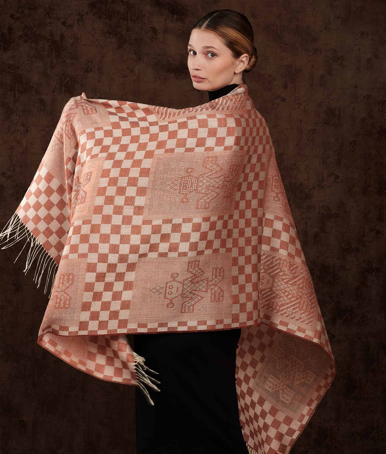 Chimu Checker Shawl