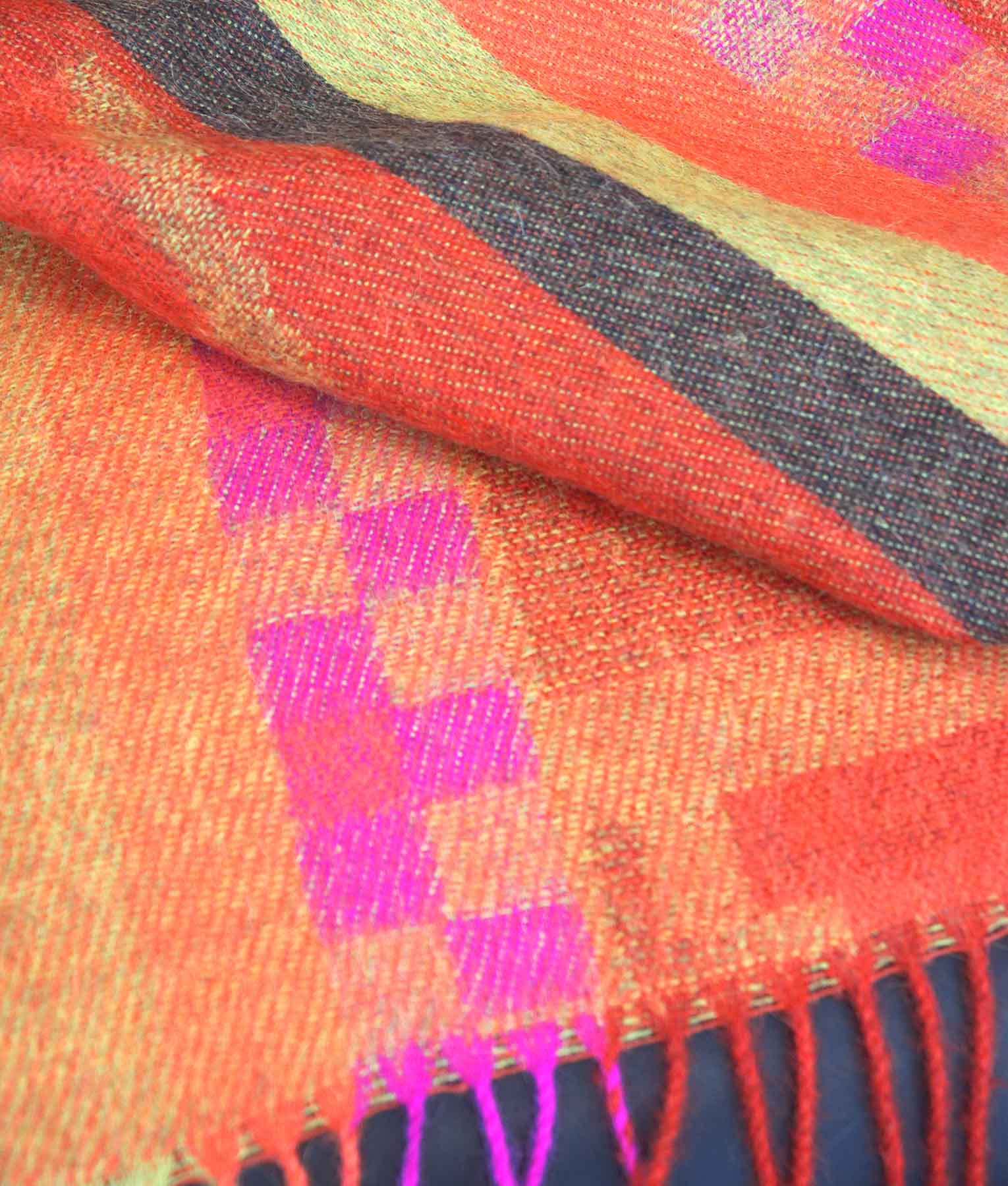 Los Ceramicos Jacquard Throw Baby Alpaca