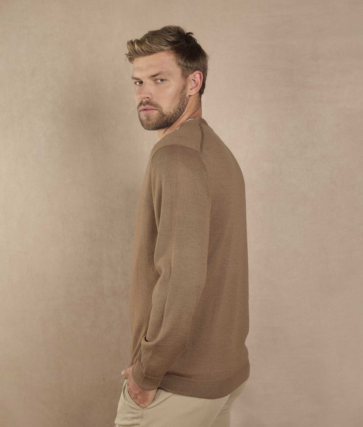 Jersey V Neck Pullover