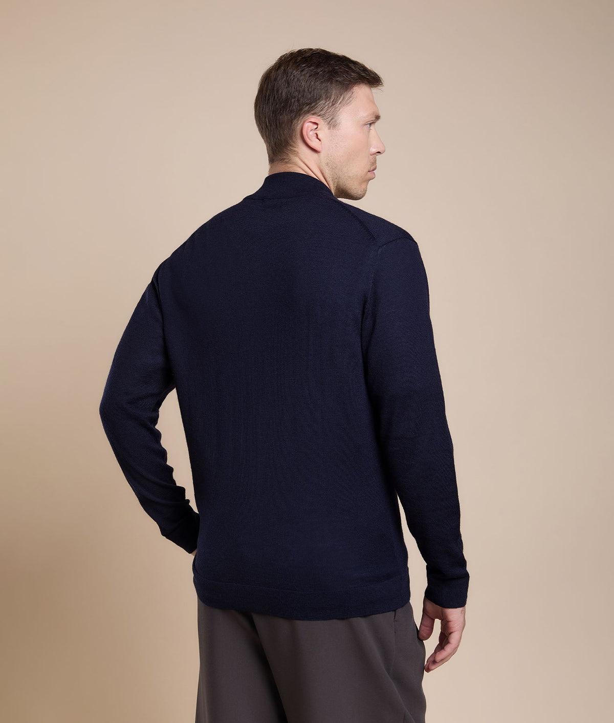 High-Neck Cardigan
