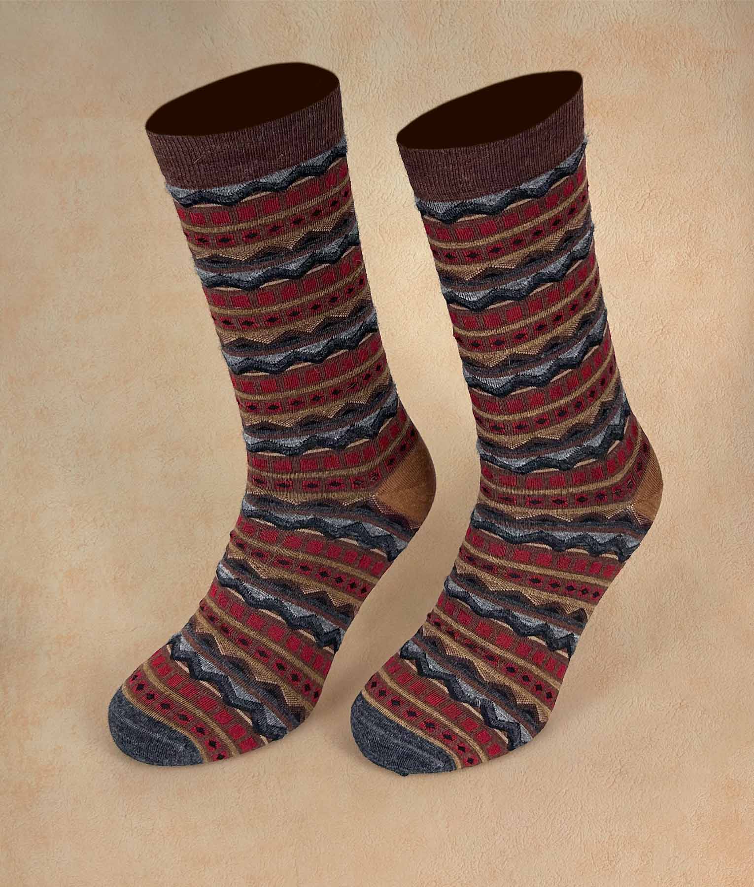 Stripes Jacquard Men Socks