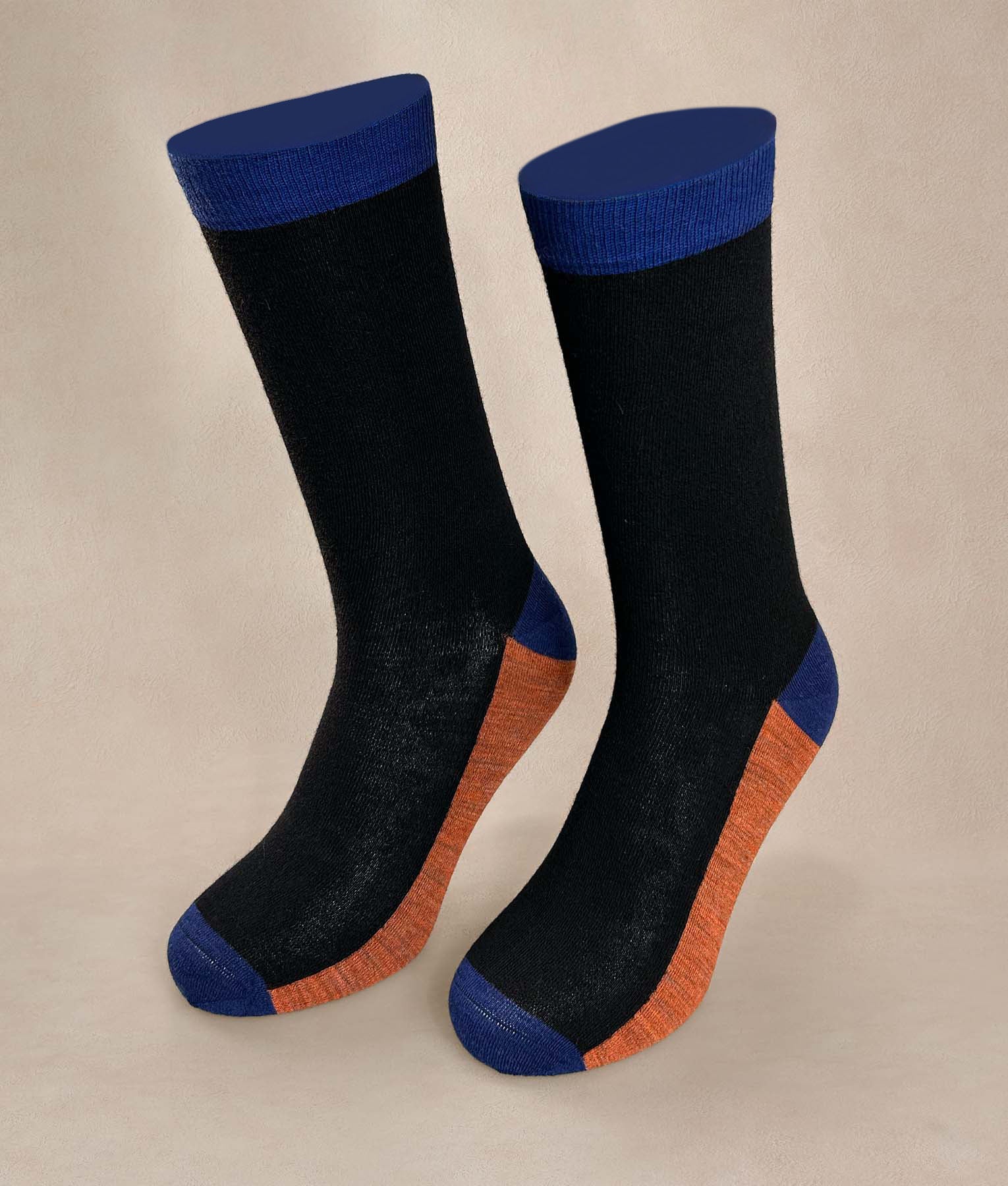 Men´s Socks Color Block  - black