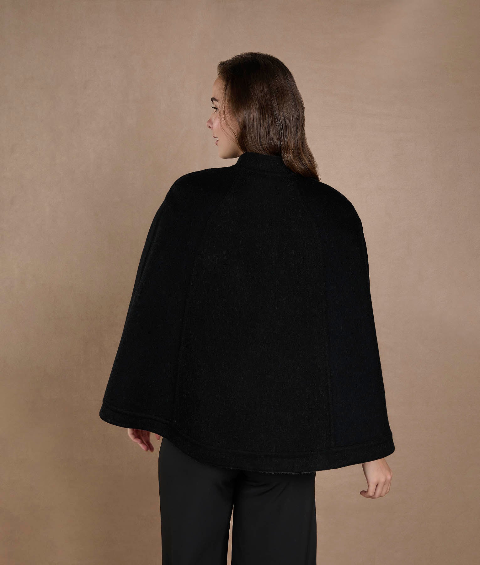 Color Blocked Reversible Cape - Ghost And Tornado