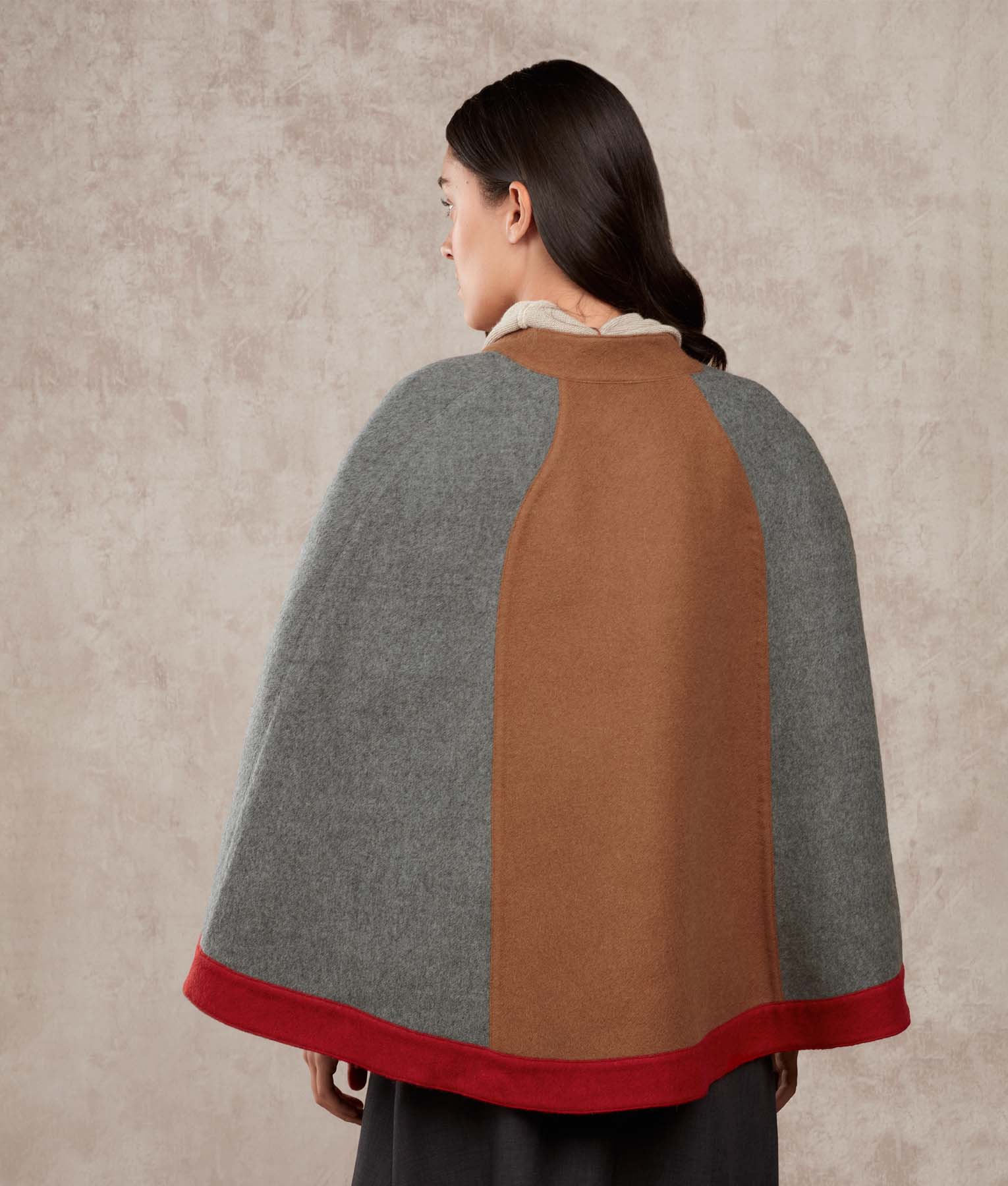 Reversible Colour Block Cape