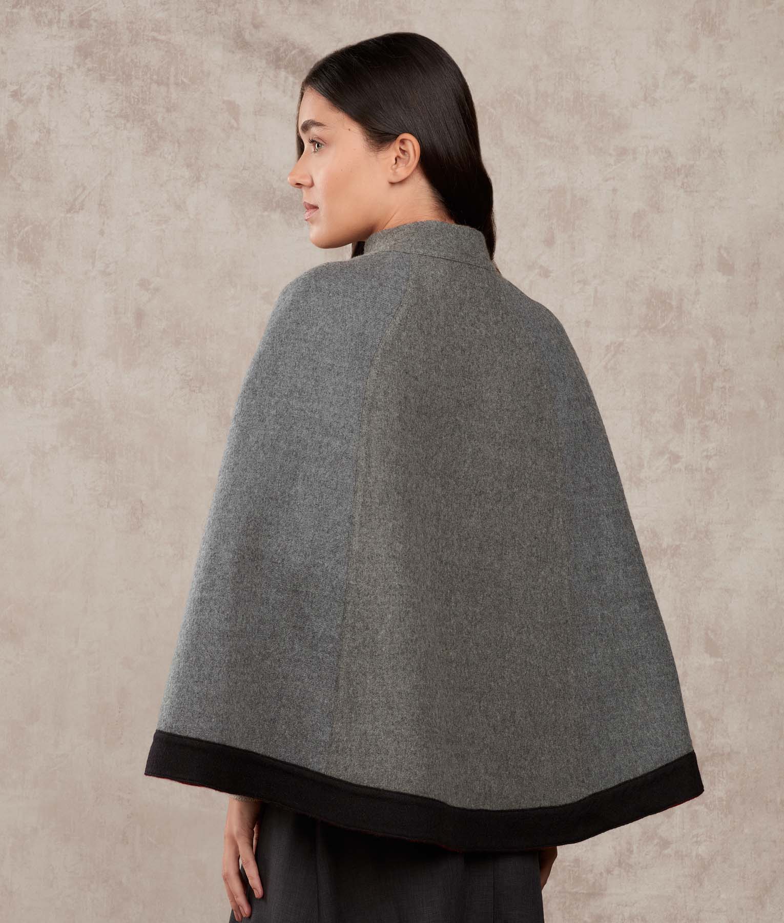 Reversible Colour Block Cape