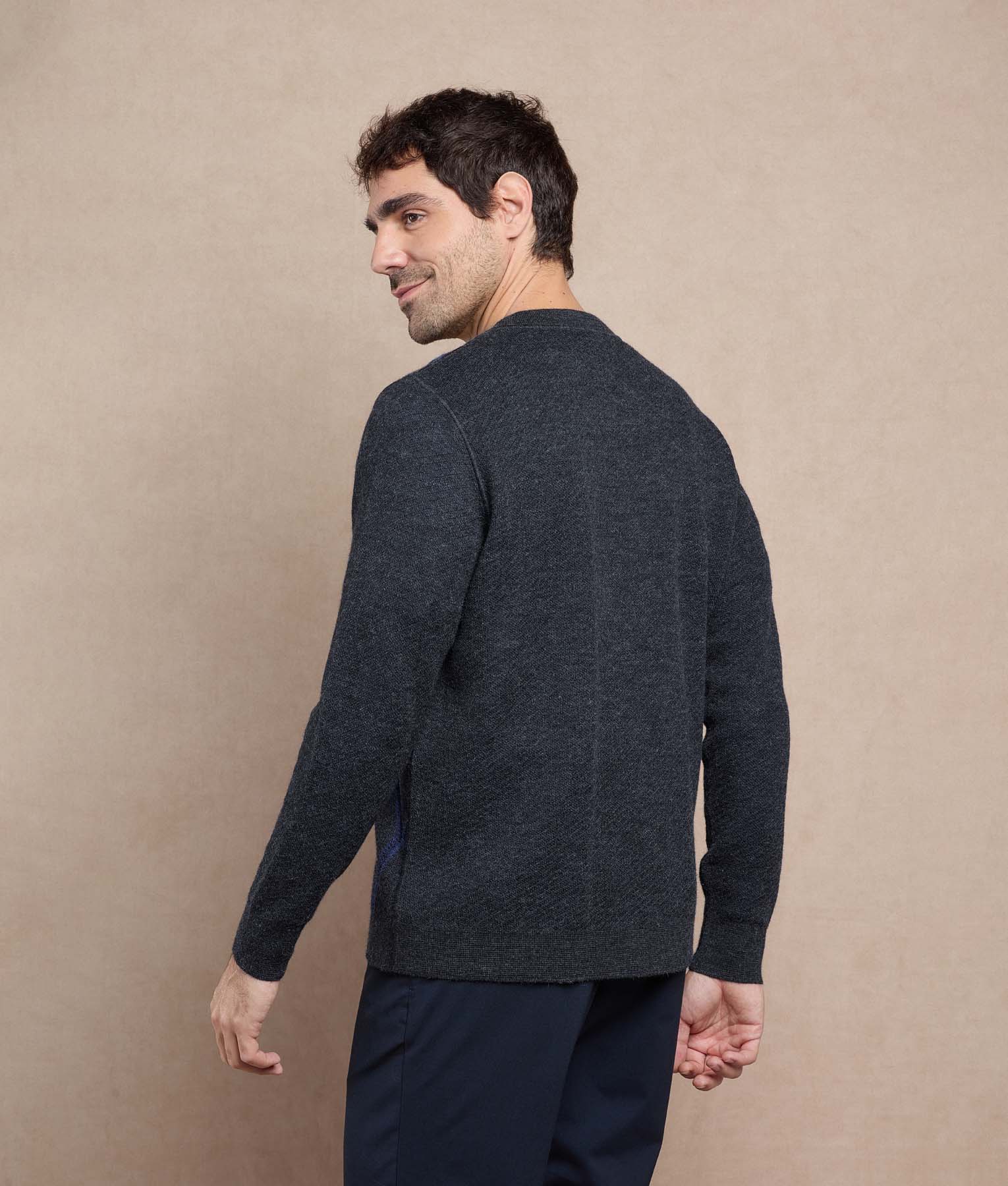 Reversible Diamond Cardigan