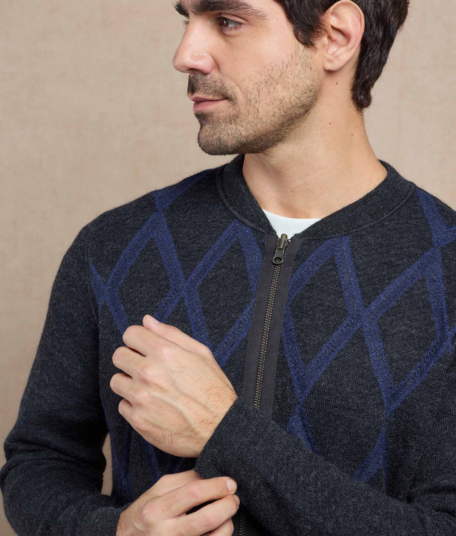 Reversible Diamond Cardigan