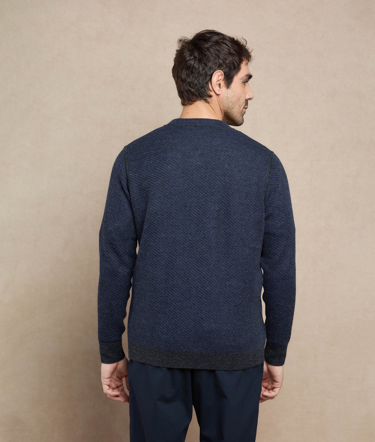 Reversible Diamond Cardigan