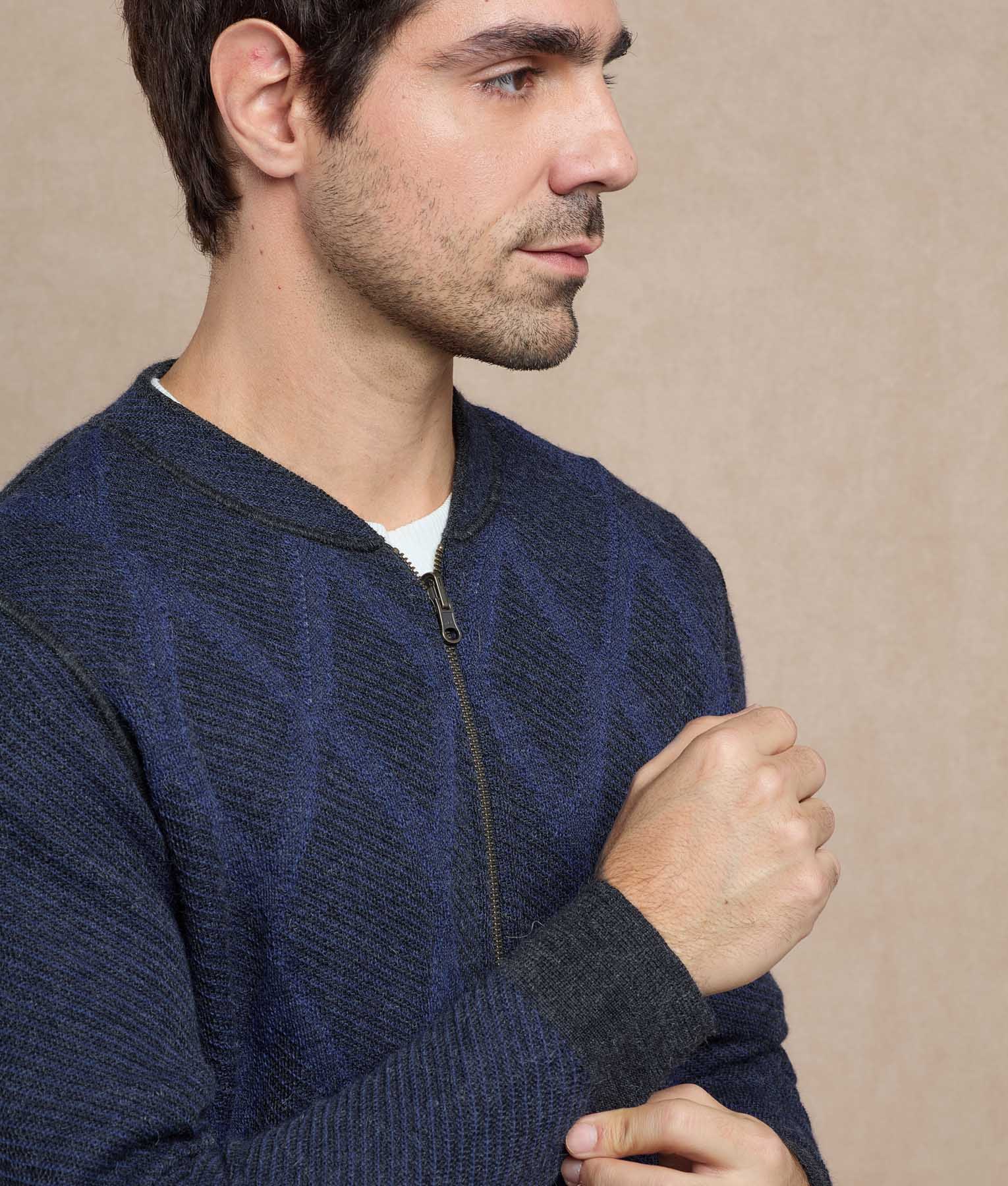 Reversible Diamond Cardigan