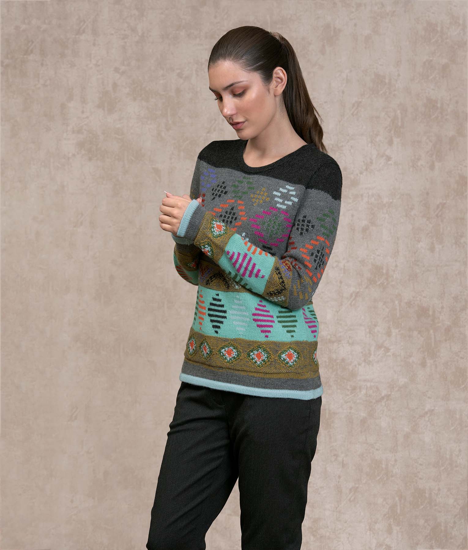 Diadema Intarsia Sweater