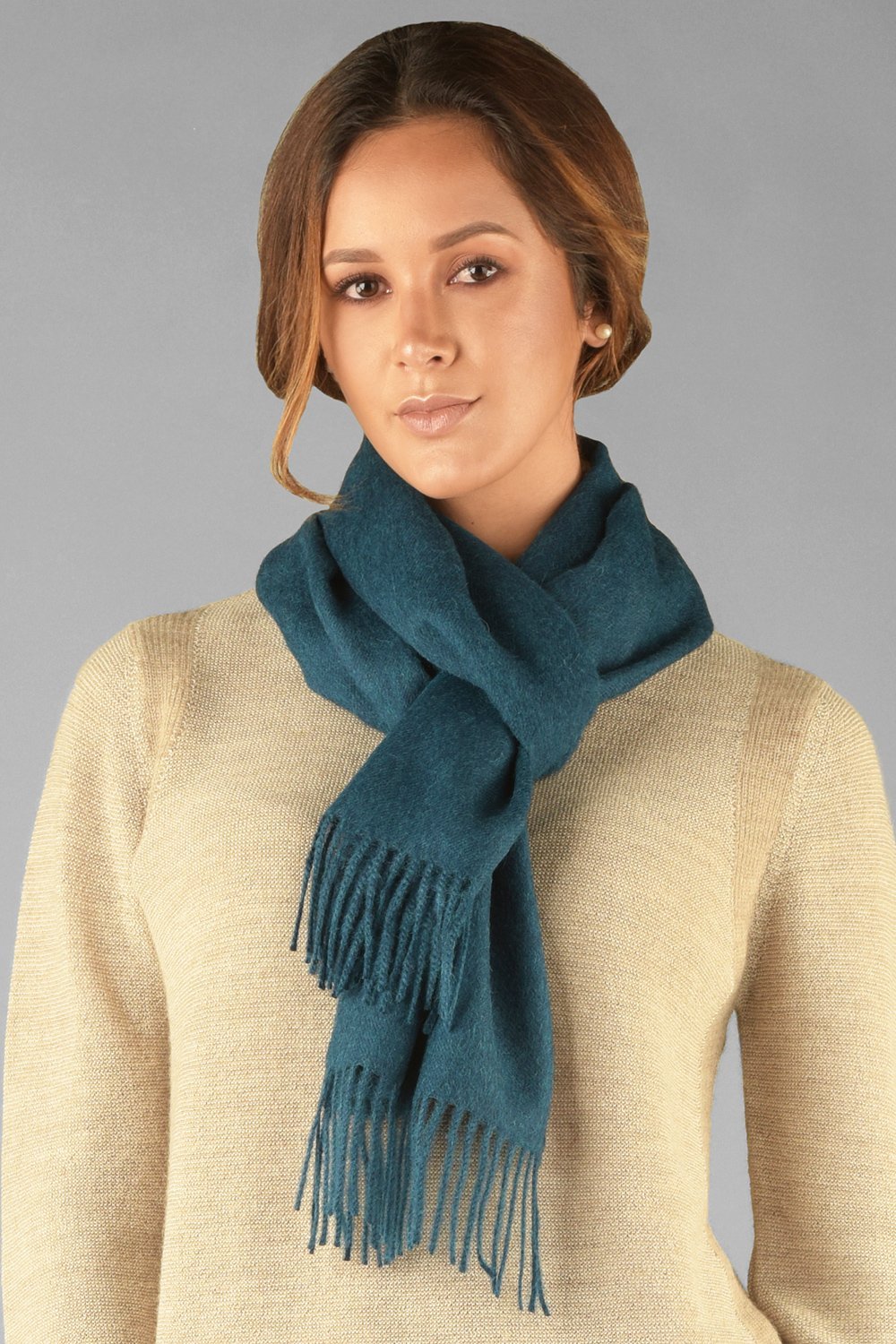 Long Fringed Scarf - Sol Alpaca US