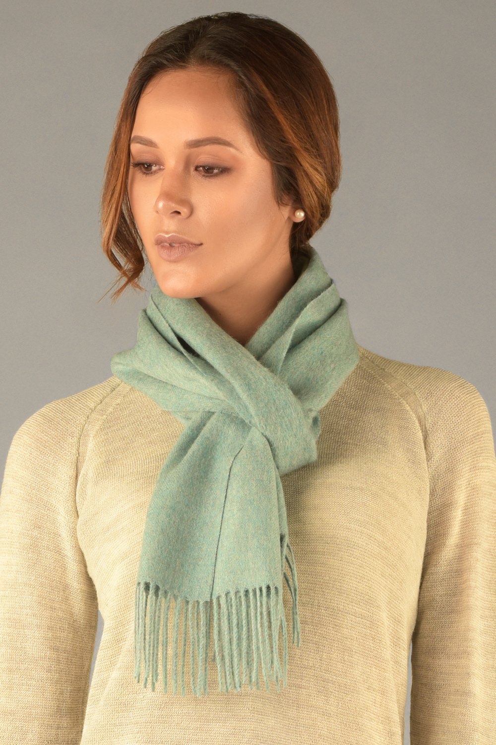 Long Fringed Scarf - Sol Alpaca US