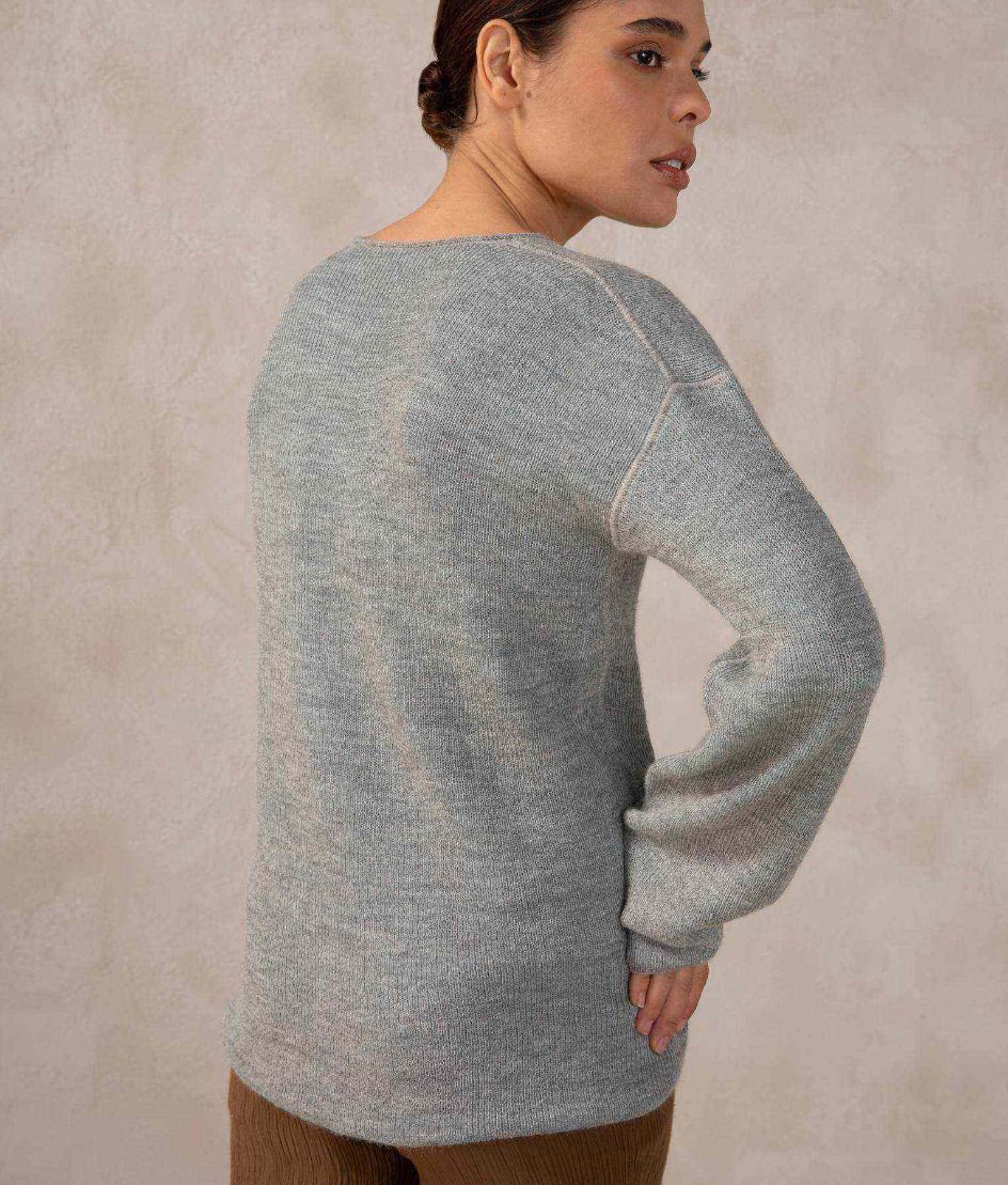 Reversible V-Neck Sweater