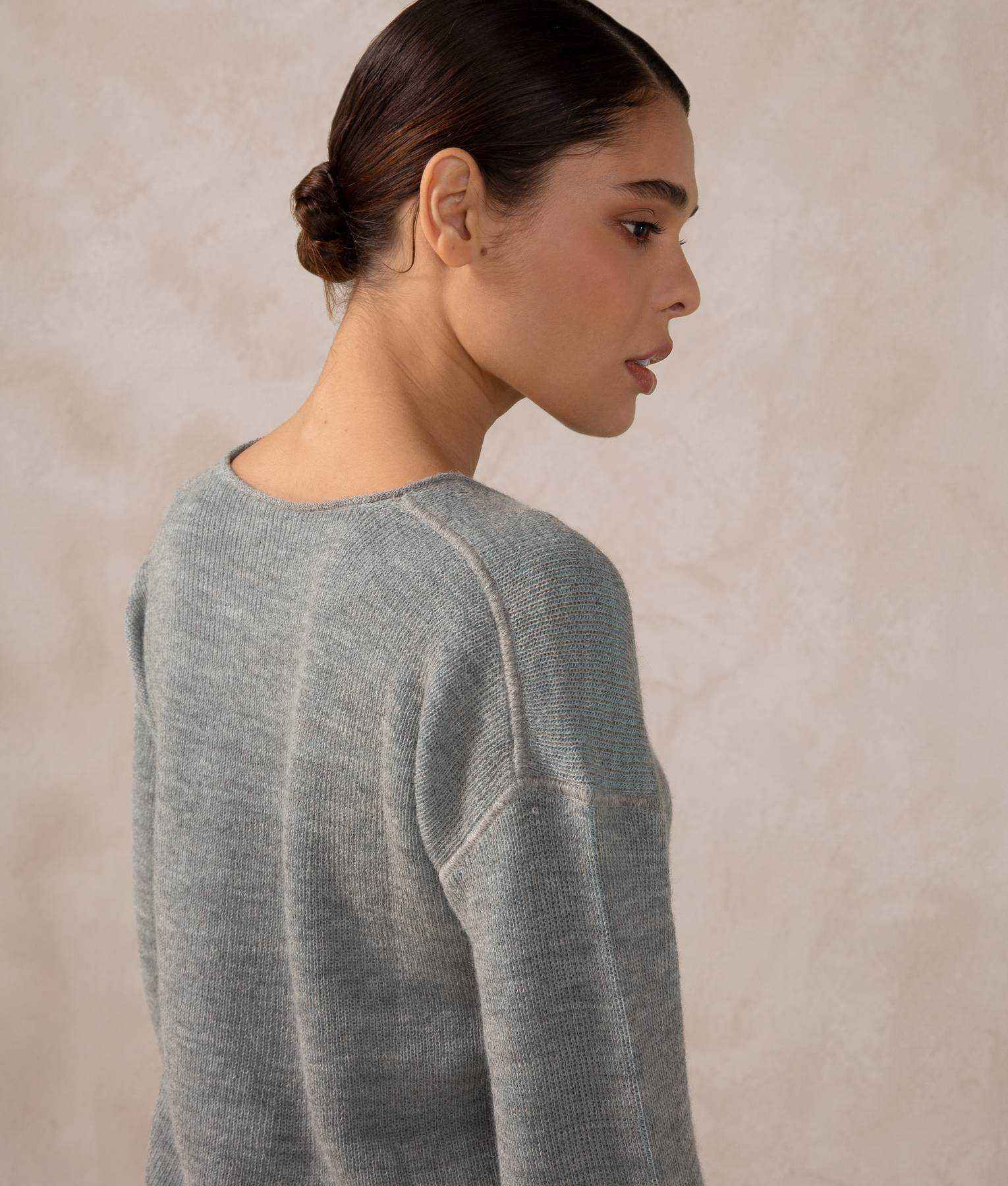 Reversible V-Neck Sweater