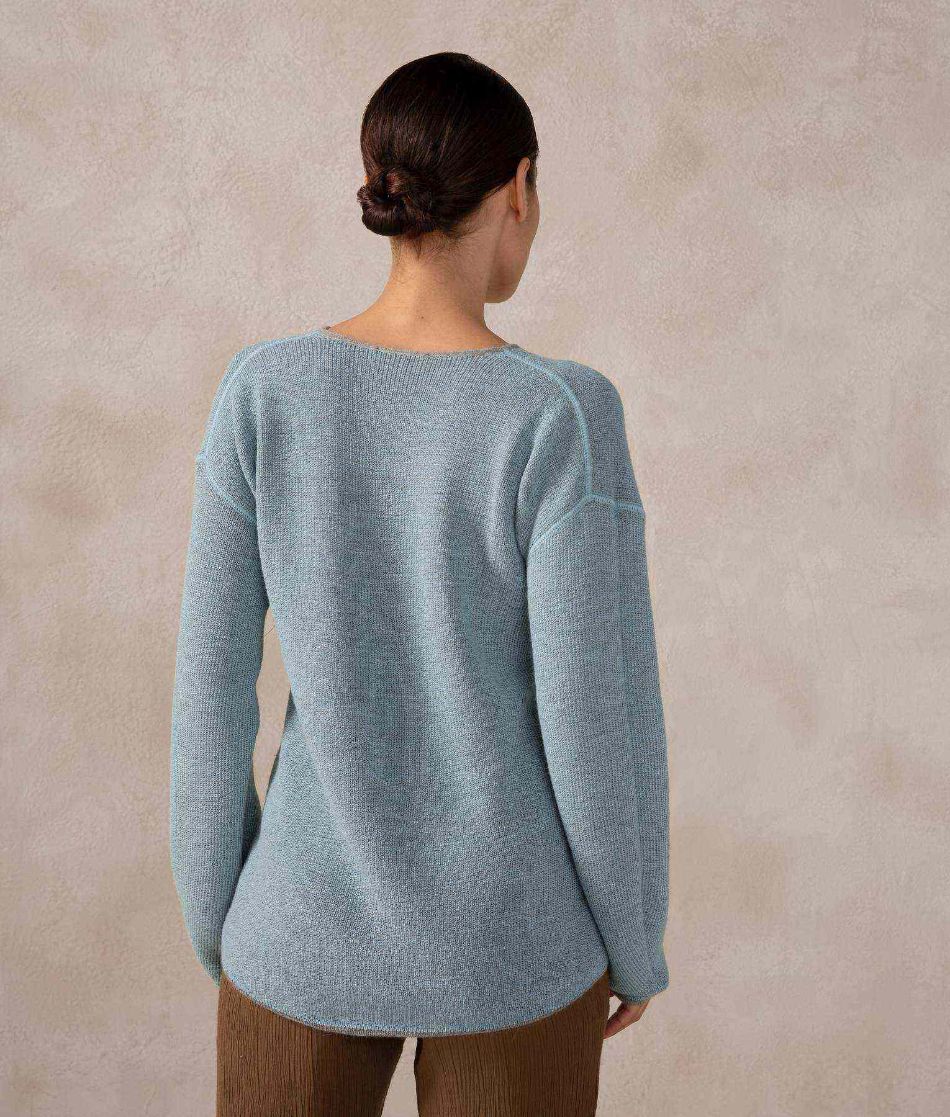 Reversible V-Neck Sweater