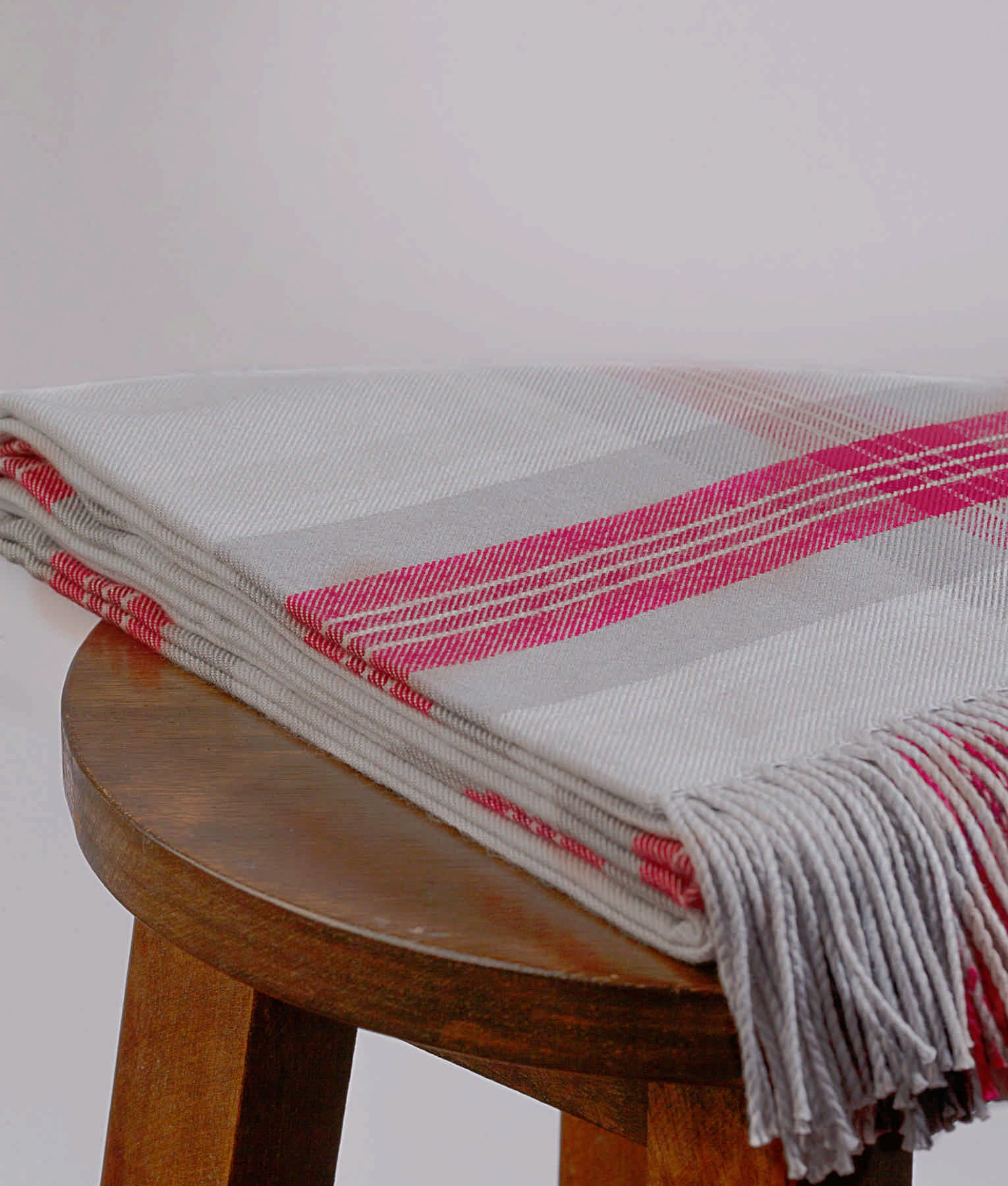 Large Squares Peruvian Pima Cotton Throw