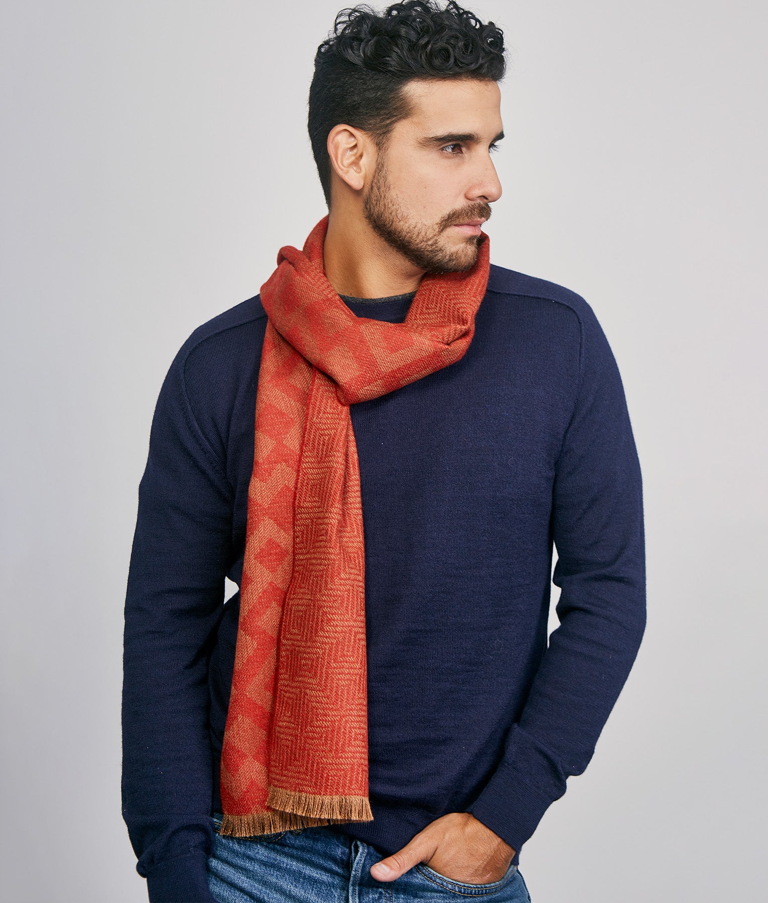Geometric Print Scarf