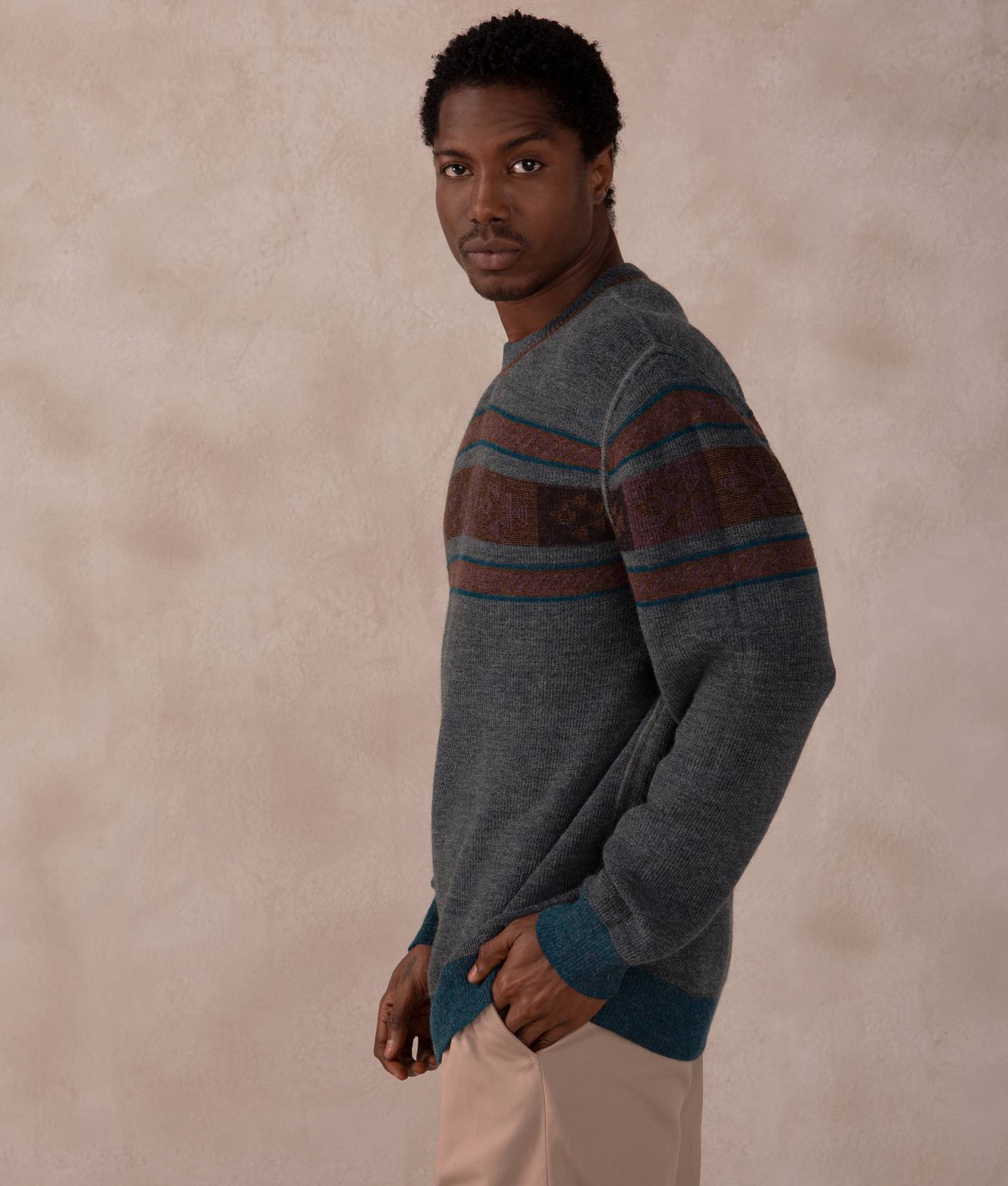 Reversible Rib-Knit Sweater