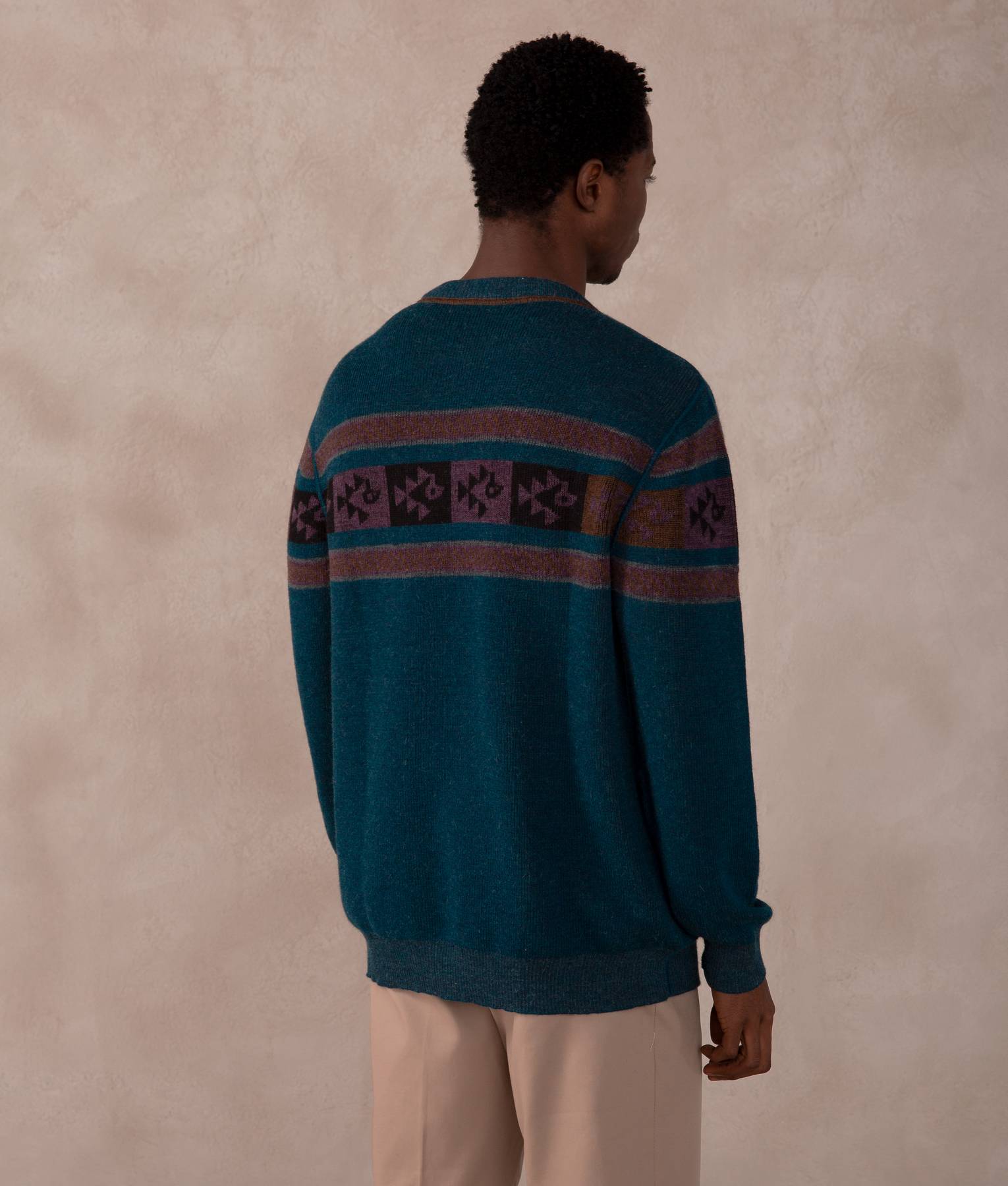 Reversible Rib-Knit Sweater