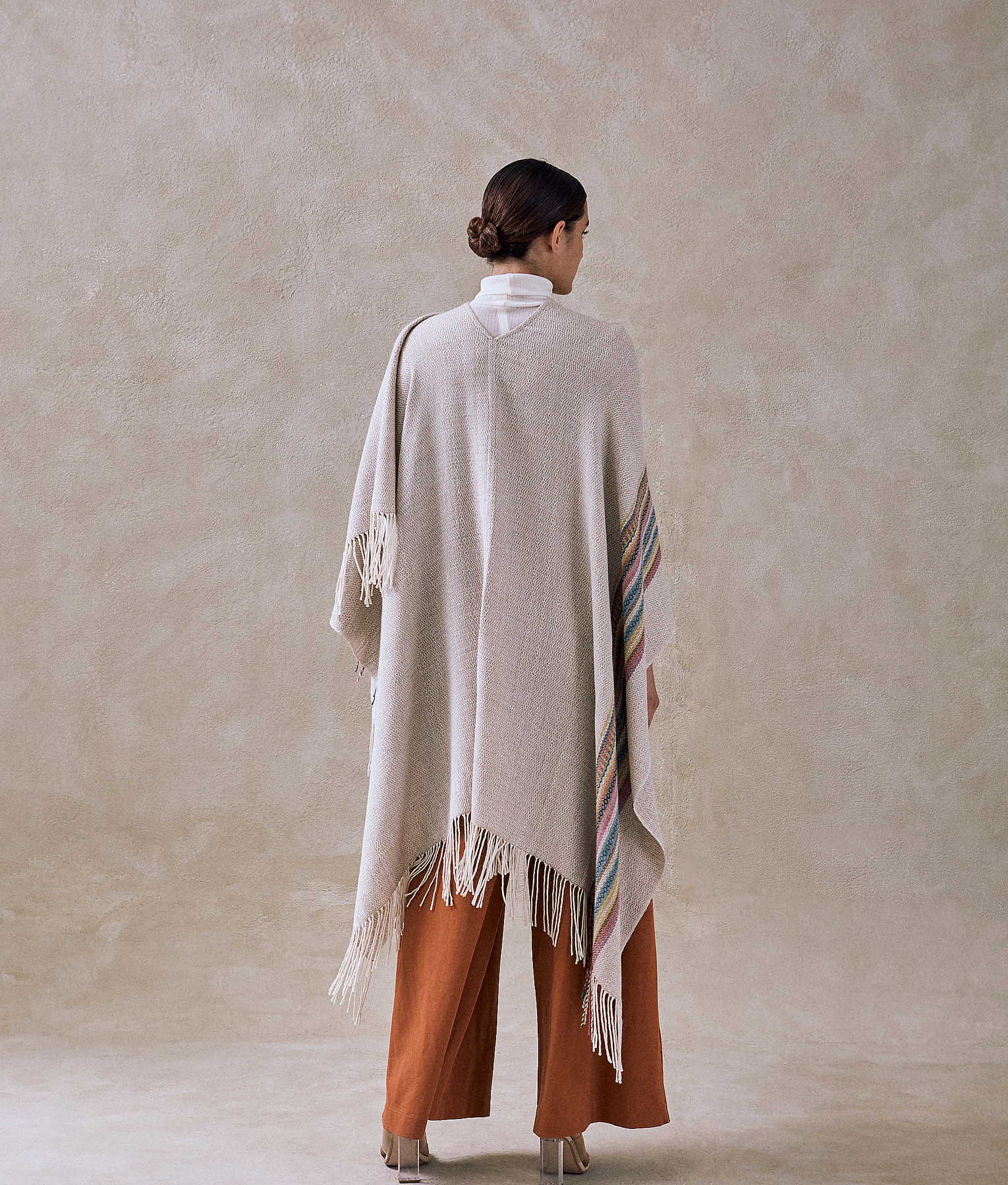 Simplicity Long Fringed Cape