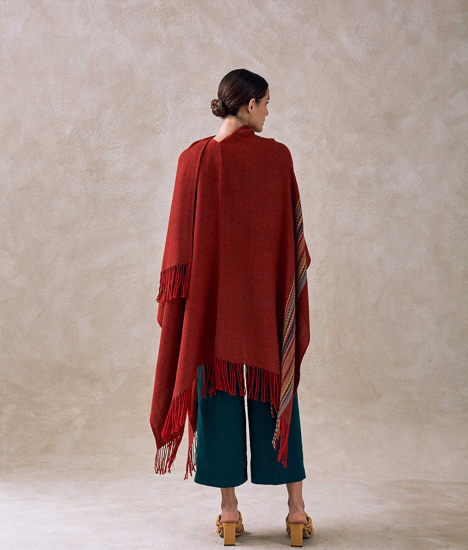 Simplicity Long Fringed Cape