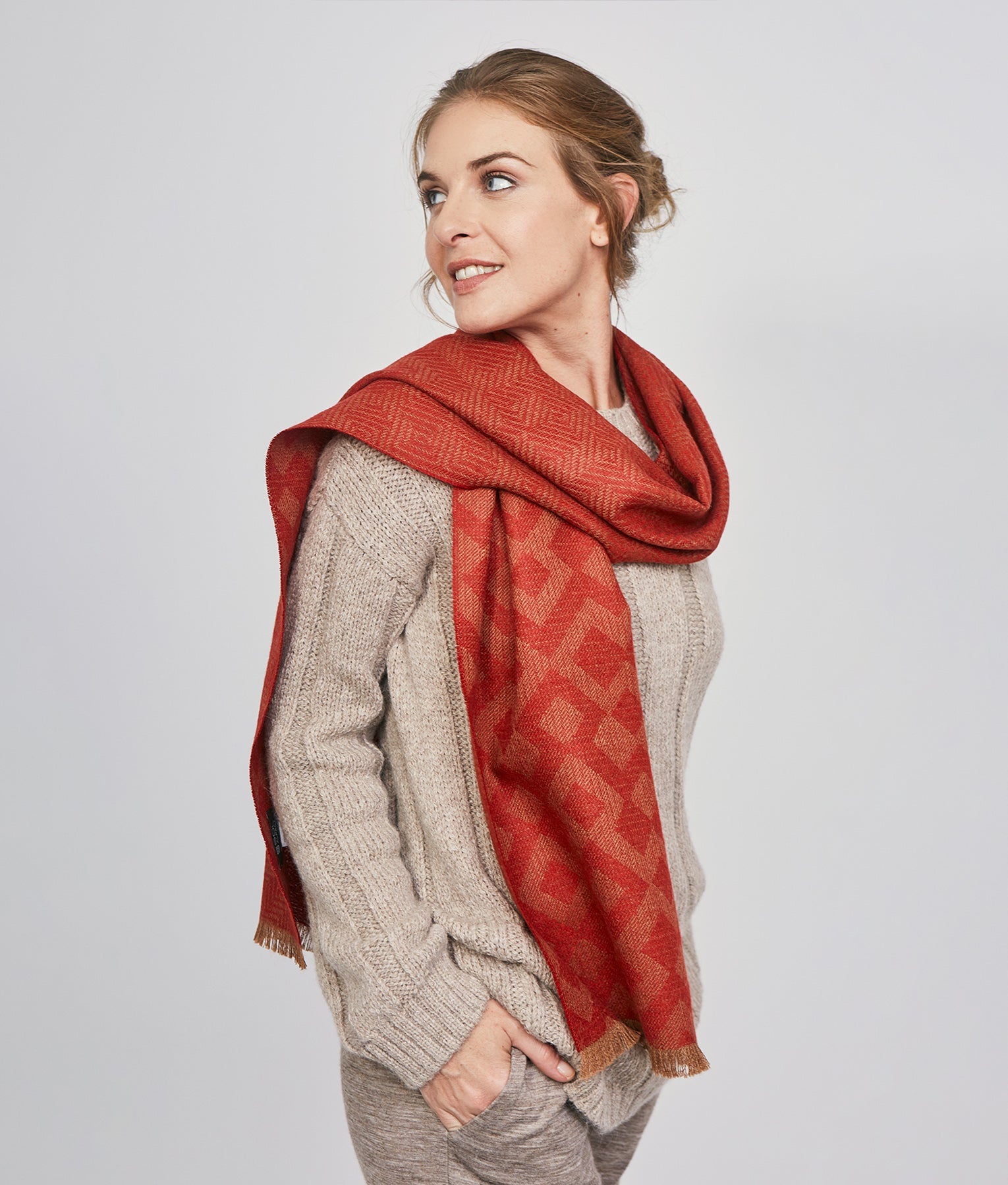 Geometric Print Scarf